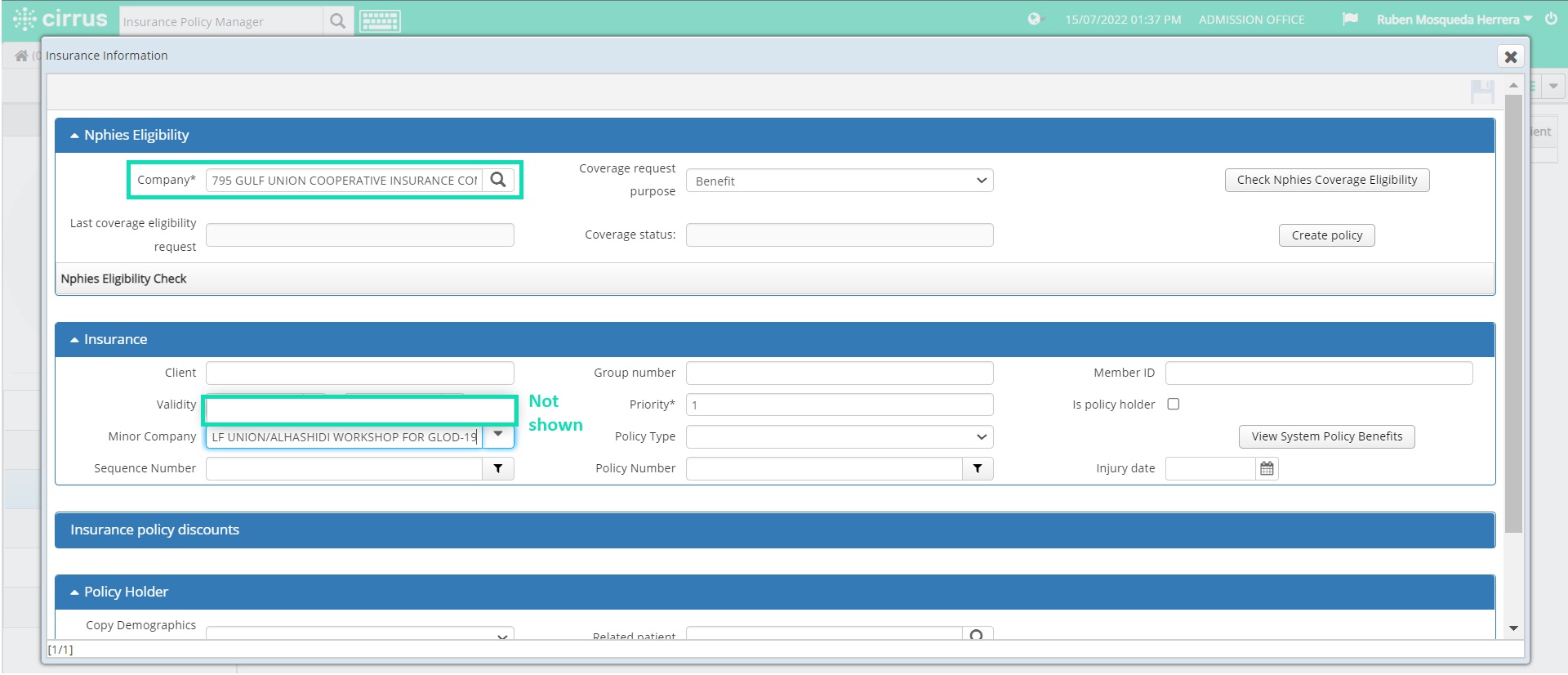 343 Apollo policies validation of expiration dates eCareSoft, Inc