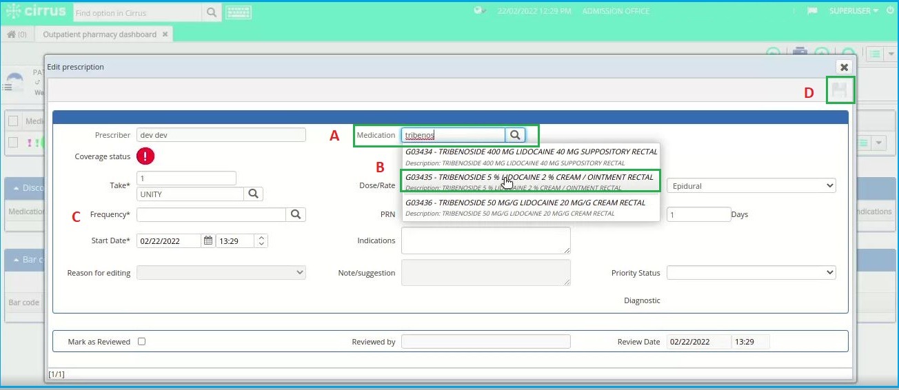 276 - Charges confirmation window in Outpatient Pharmacy – eCareSoft ...